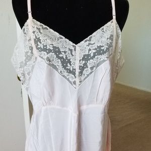 Vintage Pink Full Length Slip Size XXL